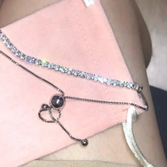 925 Sterling Silver Tennis Bracelet - Picture 4 of 5